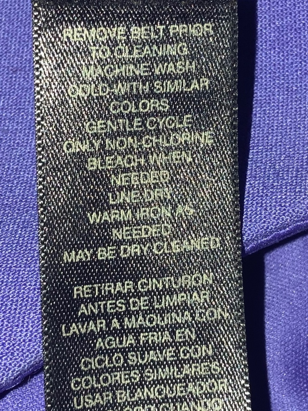 White House Black Market purple fit flare sleeveless dress Sz 00 lined - Picture 7 of 8